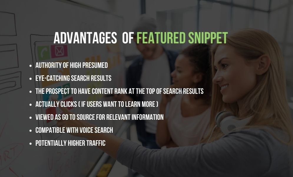 Advantages of featured snippet