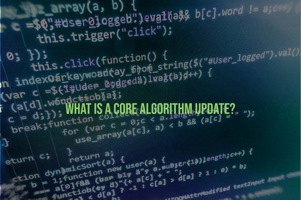 what is an algorithm update?